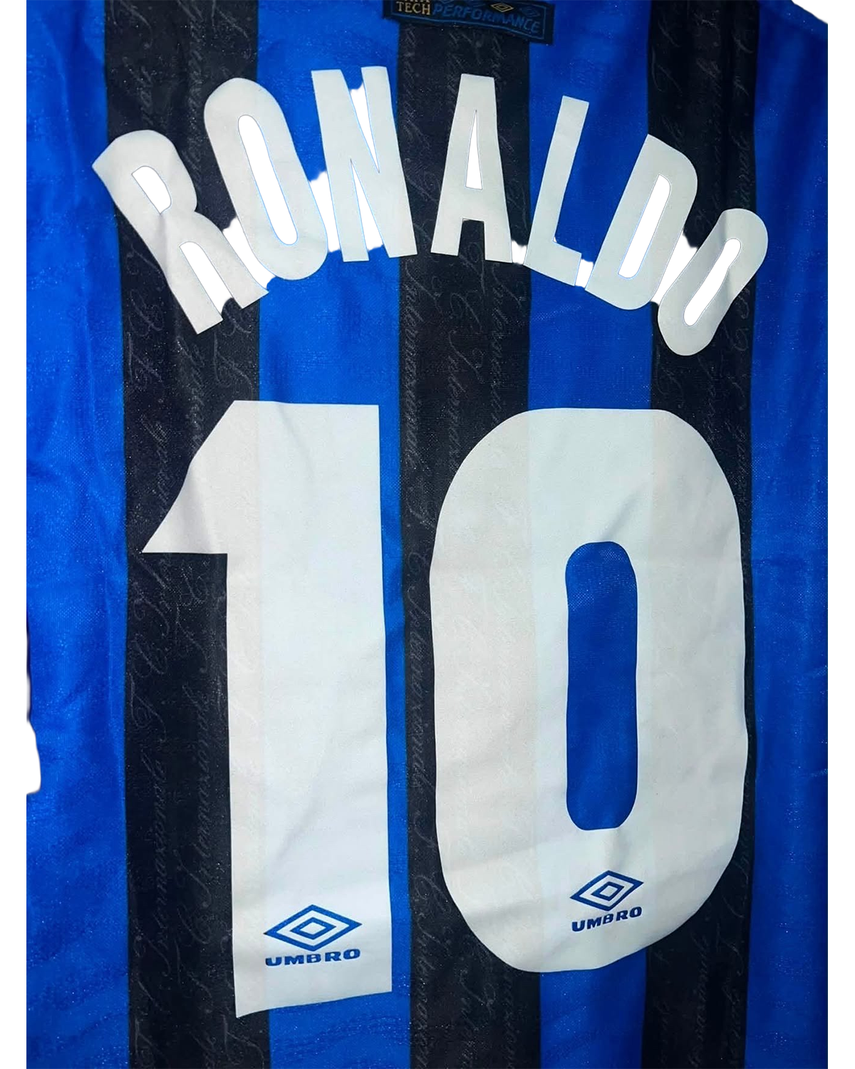 Inter 1997/98 Home Shirt — Ronaldo 10 — detail 4