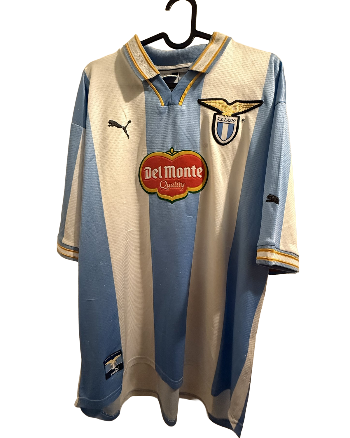 Lazio 1999/00 European Home Shirt — Nedvěd 18 — front