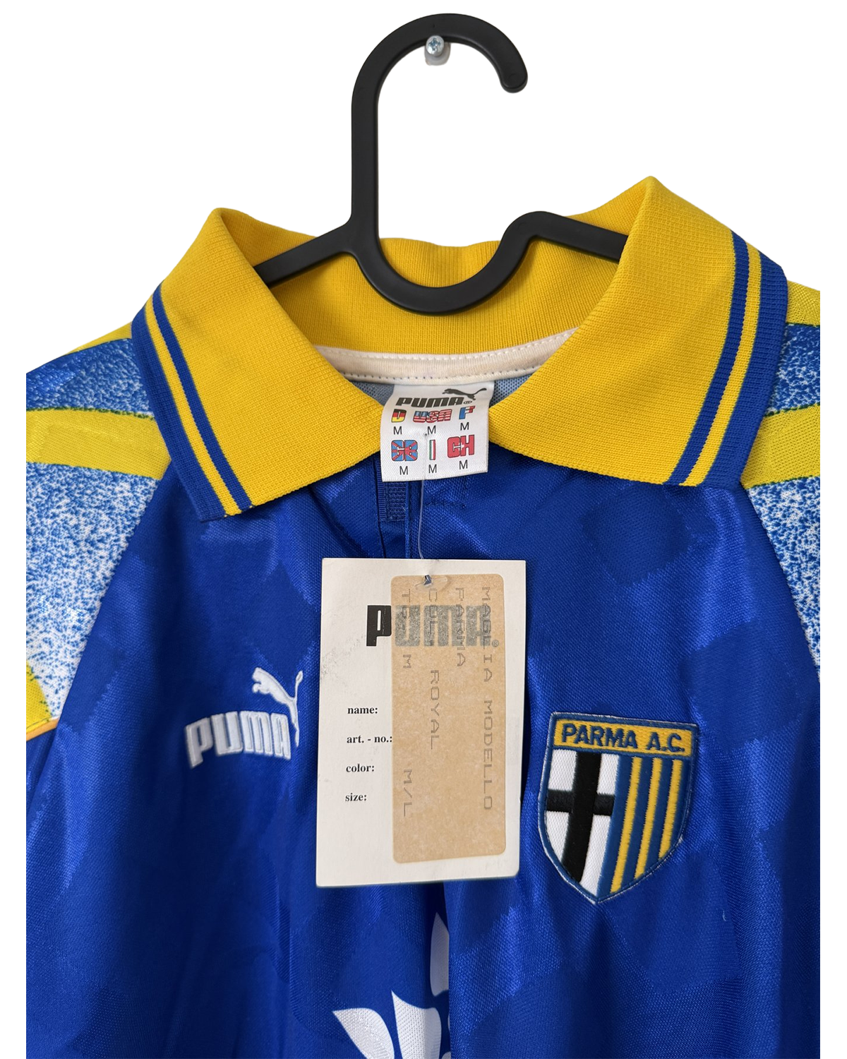 Parma 1995/96 Third Shirt — Blue Long Sleeve — detail 2