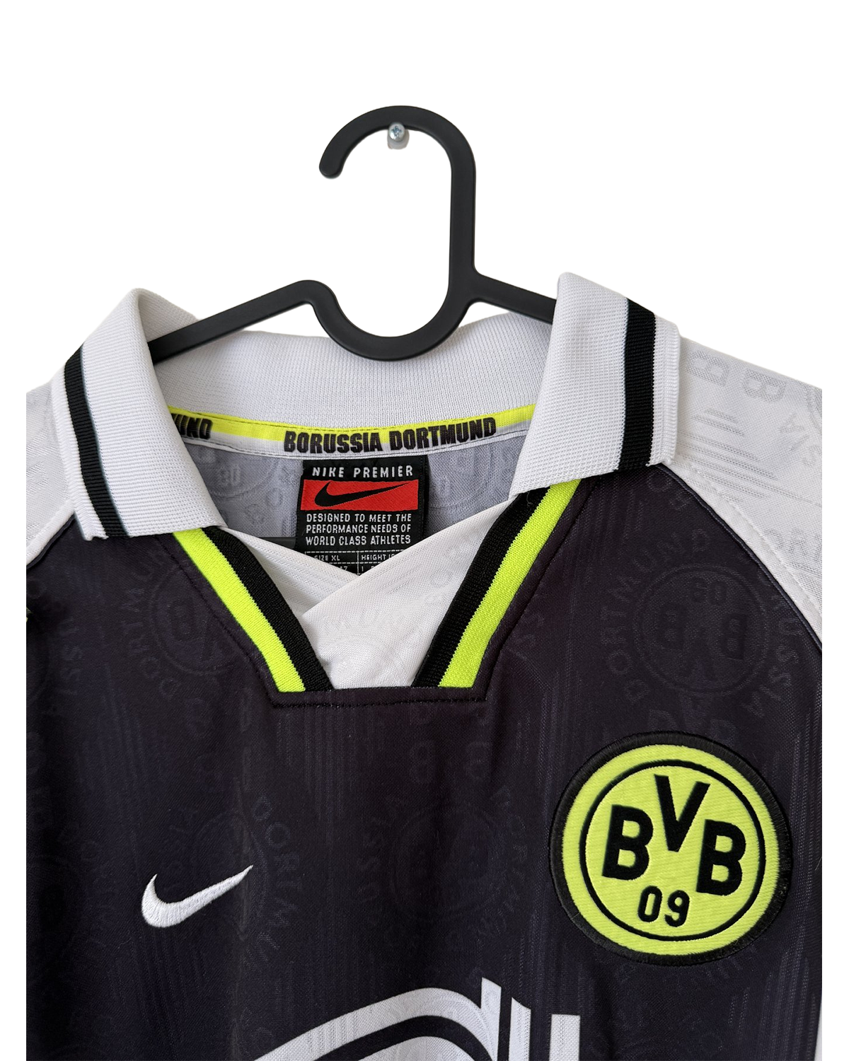 Borussia Dortmund 1996/97 Away Shirt — Nike Long Sleeve — detail 1