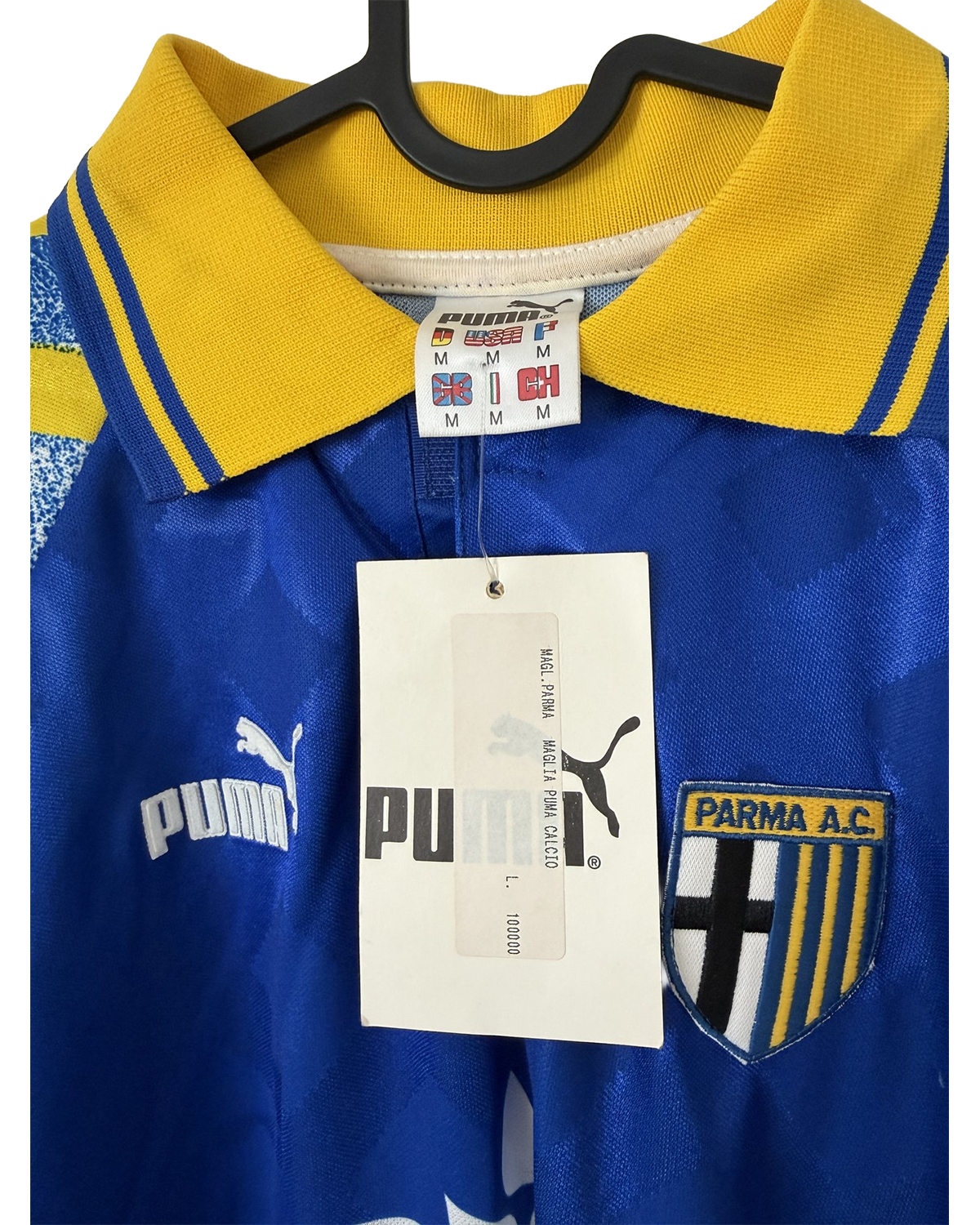 Parma 1995/96 Third Shirt — Blue Long Sleeve — detail 1
