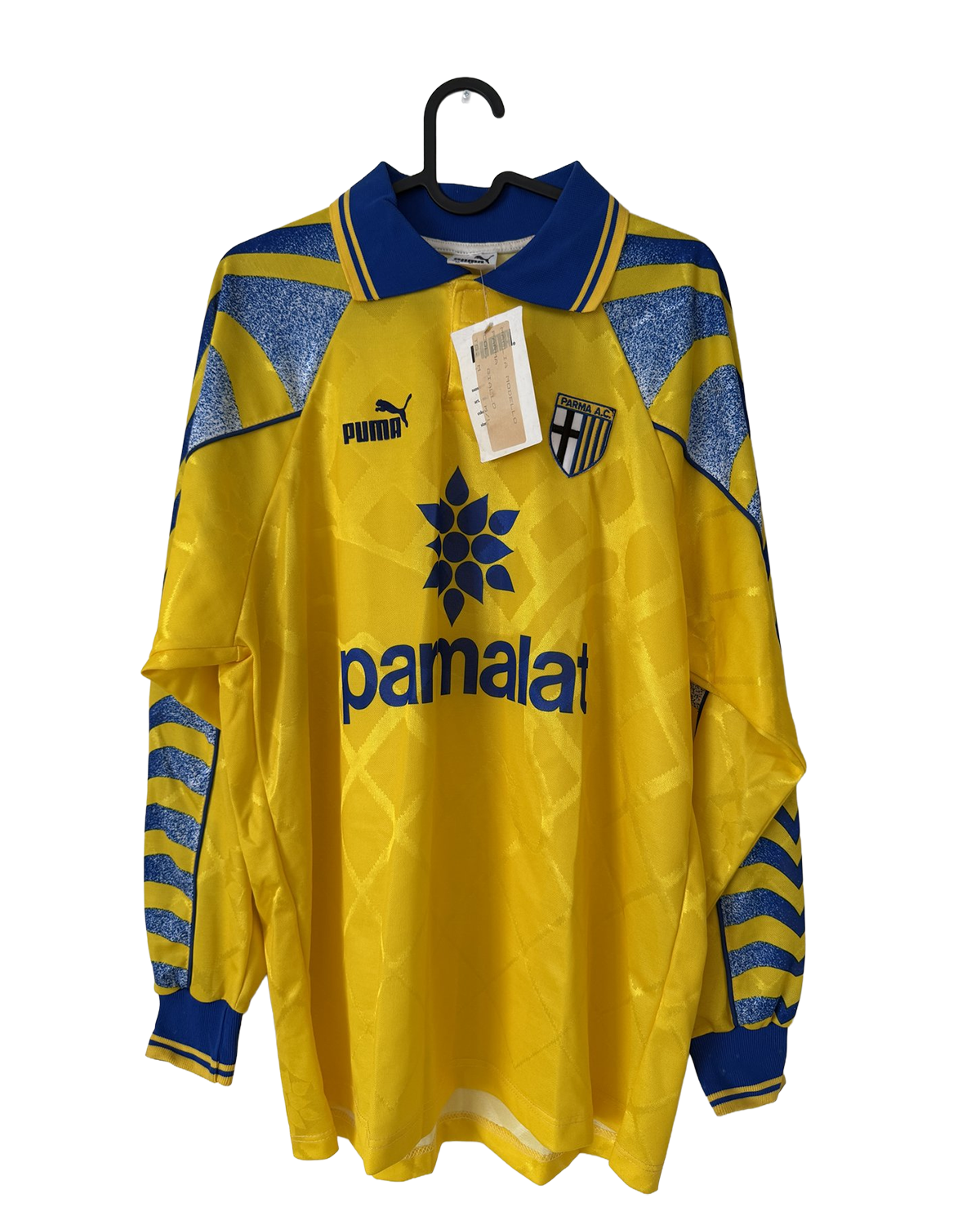 Parma 1995/96 Away Shirt — Yellow Long Sleeve — front